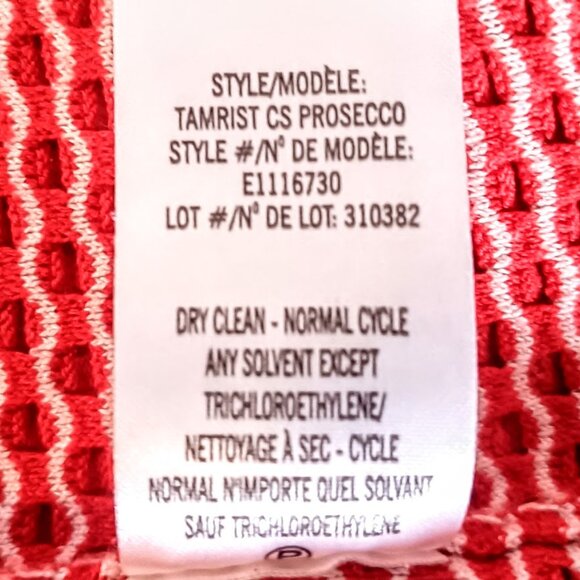 Theory Red Tamrist CS Prosecco Cropped Sweater NWOT - Picture 6 of 6